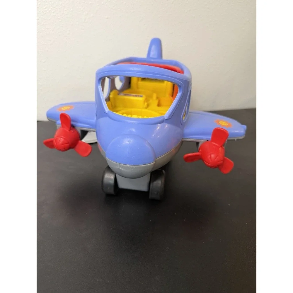 Vintage 1998 Little People Blue Airplane Red Handle